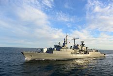 ARA La Argentina El destructor llegó en la década del 80 al país y ahora formará parte de los ejercicios junto al portaaviones USS Washington Foto: Armada Argentina