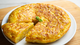Receta de tortilla de papas saludable casera