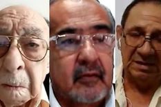 Hugo Luis Medina, Sergio Raúl Nazario y Miguel Pablo Lugo, los represores que recibieron el revés de la Justicia este jueves por los Vuelos de la Muerte.