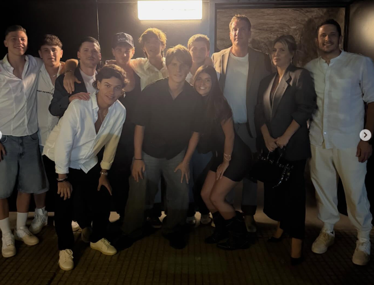 Wanda Nara con Martín Migueles y Maxi López. Wanda Nara con Martín Migueles y Maxi López.