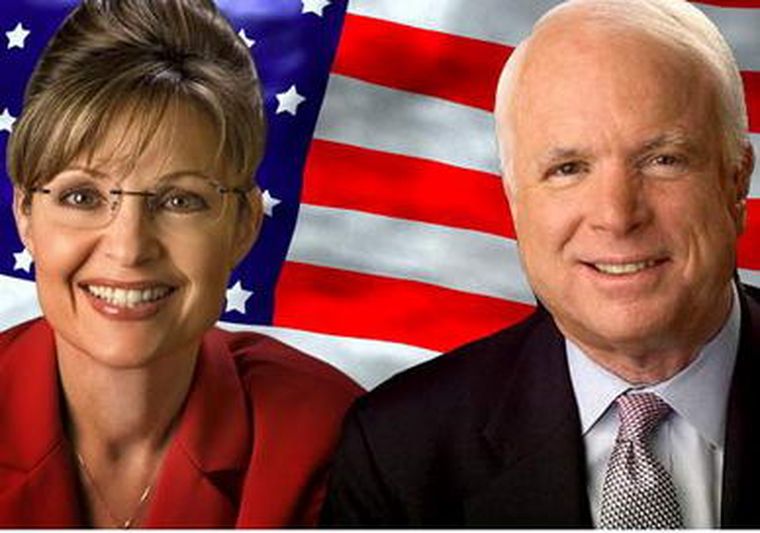 Sarah Palin y McCain, buscan llegar a la Casa Blanca. Foto: EFE