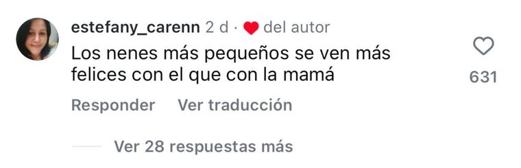 El artista le dio me gusta a un comentario de una seguidora que aseguró que los hijos más pequeños se ven más felices con él. El artista le dio me gusta a un comentario de una seguidora que aseguró que los hijos más pequeños se ven más felices con él.