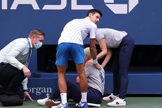 el video de la insolita descalificacion de novak djokovic en el us open