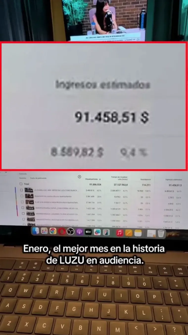 La pantalla de la pol&eacute;mica: el momento exacto donde se filtraron los 91.458 d&oacute;lares de ganancia.