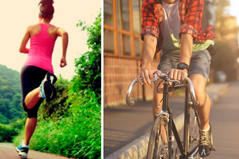 La pregunta sobre cuál es el mejor ejercicio para bajar de peso, correr o andar en bicicleta, se mantiene vigente.
