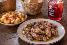 Una auténtica comida española, receta de chipirones al ajillo