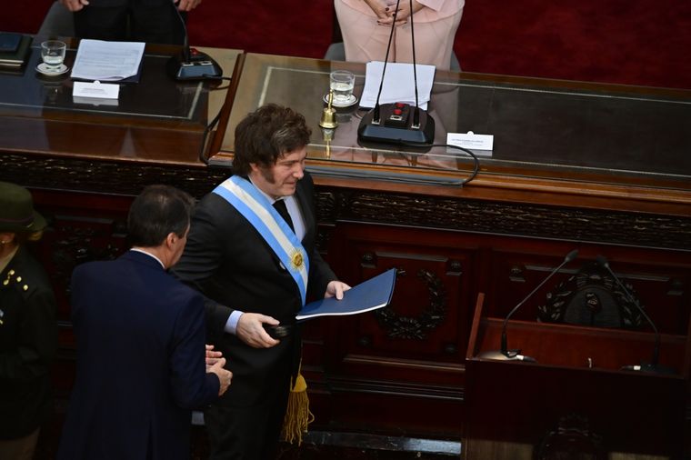 Javier Milei convocó a un Pacto de Mayo en su discurso Foto: EFE