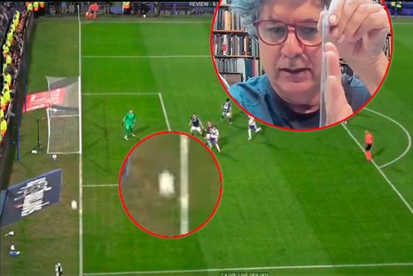 El físico Alberto Rojo explicó geomátricamente por qué estuvo bien anulado el gol de Vélez. El físico Alberto Rojo explicó geomátricamente por qué estuvo bien anulado el gol de Vélez.