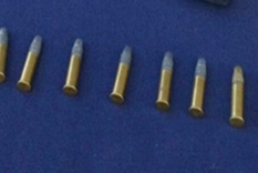 Las balas por las que detuvieron al policía tucumano en Chile.