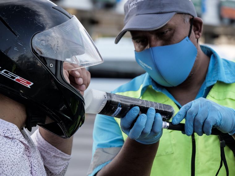 Los conductores dan cero en los test de las provincias que tienen tolerancia cero a manejar alcoholizado Foto: ANSV