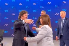 Milei y Bullrich confirmaron su reconciliación con un abrazo Foto: Captura de pantalla