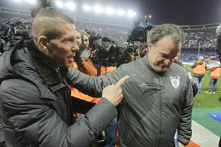 Simeone y Bielsa publicada en La Nación Foto: publicada en La Nación