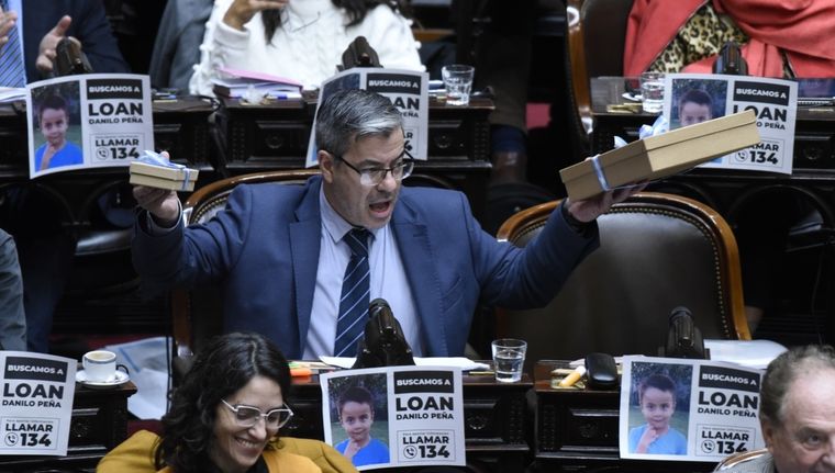 Germán Martínez, de Unión por la Patria, fue uno de los que salió al cruce. Foto: Juan Mateo Aberastain Zubimendi/MDZ