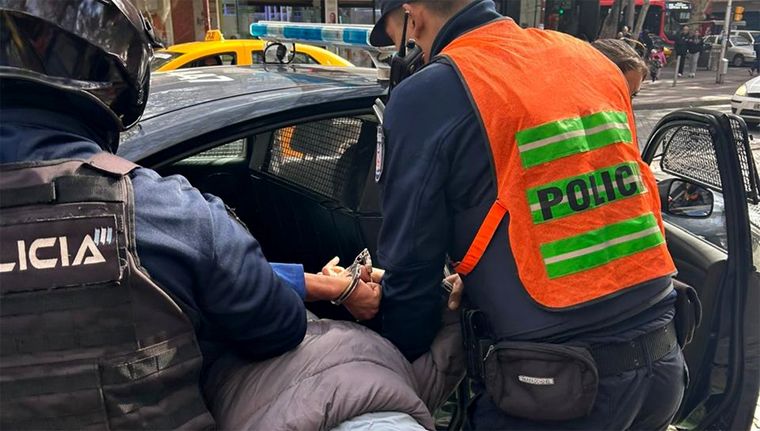 Uno de los sospechosos fue detenido Foto: gentileza