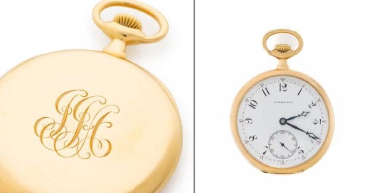 Reloj de oro de pasajero del Titanic. Reloj de oro de pasajero del Titanic.