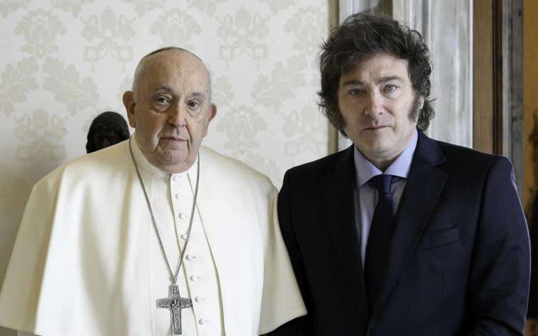 Javier Milei partió hacia Roma por el funeral de Francisco. Foto: Archivo.