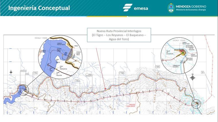 El Baqueano Detalles técnicos de la obra hidroeléctrica Foto: gentileza