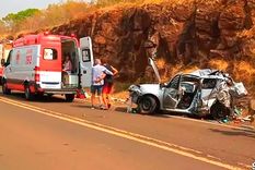 Así quedó el vehículo de los argentinos tras el fatal accidente