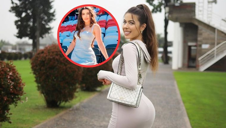 Sara Duque estuvo en el predio que River posee en Ezeiza. Foto: Especial