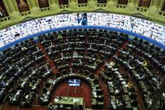 La primera sesión virtual de la historia. (Télam). La primera sesión virtual de la historia. (Télam).