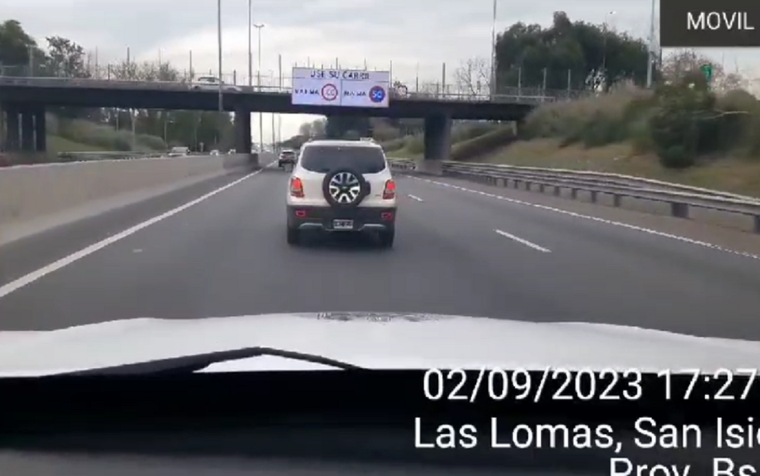 Parte de la persecución Foto: Captura de video