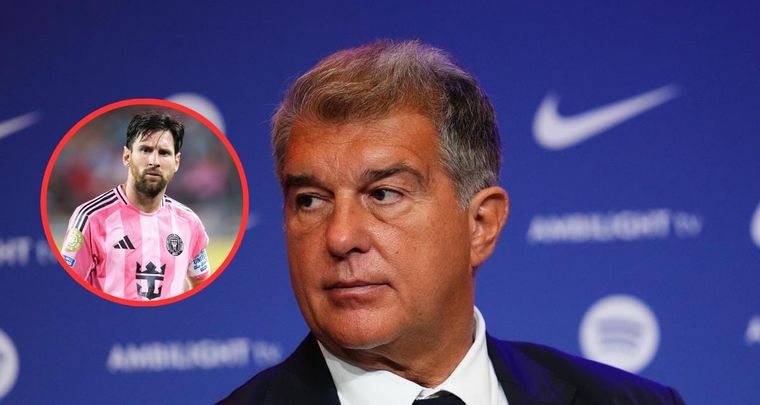 Joan Laporta criticó a la FIFA por la invitación al Inter Miami de Lionel Messi.
