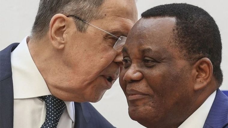 El canciller ruso Sergei Lavrov se encuentra de gira por varios países de África. Foto: EPA
