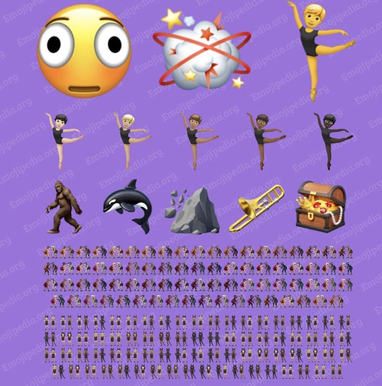 Los nuevos diseños incluyen caras, animales y objetos. Foto: Emojipedia Los nuevos diseños incluyen caras, animales y objetos. Foto: Emojipedia