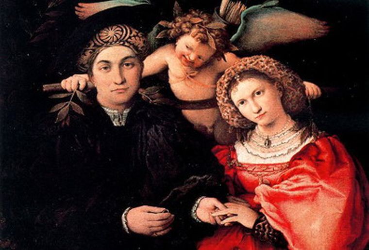 Micer Marsilio y su esposa, obra de Lorenzo Lotto. Foto: pintura.aut.org
