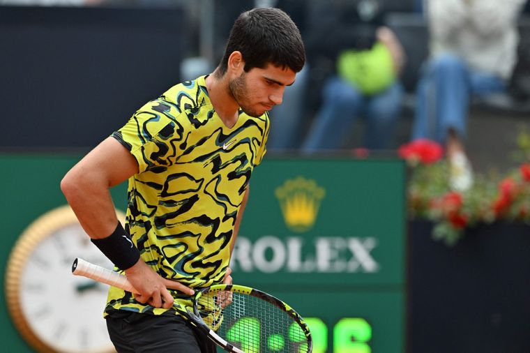 Alcaraz perdió ante el 135° del ranking y quedó eliminado del Masters 1000 de Roma