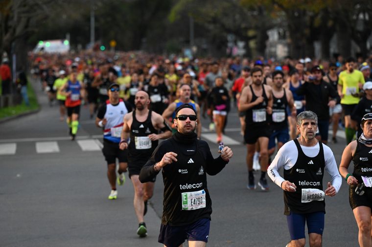 Hoy se desarrolla la 38° edición de la Maratón Internacional en la Ciudad de Buenos Aires Foto: Télam