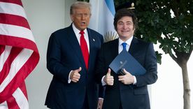 Donald Trump y Javier Milei tienen una estrecha relación. Foto Efe Donald Trump y Javier Milei tienen una estrecha relación. Foto Efe