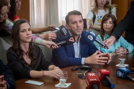 La ministra de Seguridad, Mercedes Rus, y el ministro de Educación, Tadeo García Zalazar La ministra de Seguridad, Mercedes Rus, y el ministro de Educación, Tadeo García Zalazar