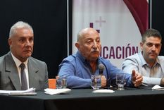 Mauricio Di Césare, Miguel Ronco y Hernán Amat Foto: Twitter @Amathernan