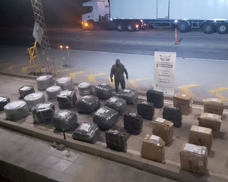 Mercadería de contrabando detectada por Gendarmería Foto: Prensa Gobierno Nacional
