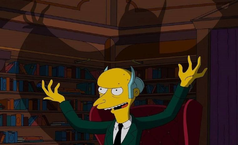 El señor Burns es el malvado jefe de Homero Simpson Foto: Archivo MDZ