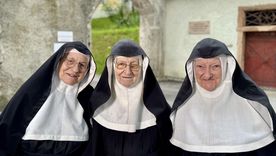 La hermana Rita (izquierda), la hermana Regina (centro) y la hermana Bernadette consiguieron un gran número de seguidores gracias a sus publicaciones en las redes sociales.