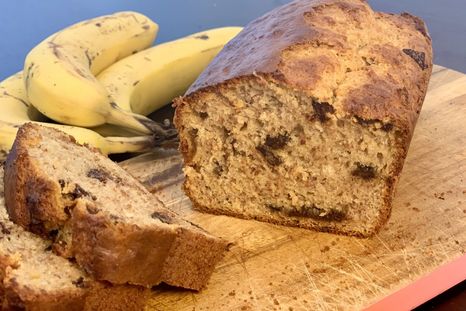 Un exquisito pan o budín de plátanos ¡una delicia! Un exquisito pan o budín de plátanos ¡una delicia!