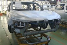 La carrocería de la primera Renault Alaskan argentina.
