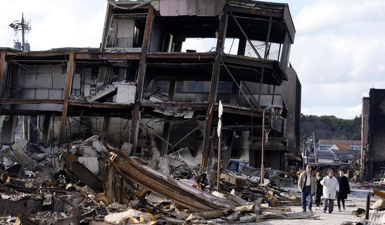 El terremoto dejó devastación en Japón. Foto: Efe.