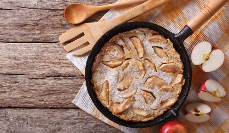 La }mejor receta de bizcocho de manzana en sartén Foto: Shutterstock