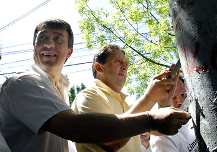 Bermejo y Jaque, en la campaña electoral. Foto: Gonzalo Bravo / MDZ