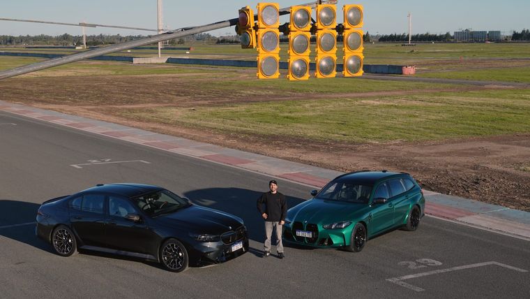 BMW M3 Competition Touring y el nuevo M5 desafiaron los límites en San Nicolás