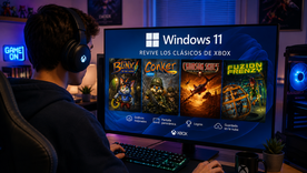 Windows 11 permitirá jugar clásicos de la primera Xbox con mejoras gráficas y funciones modernas integradas oficialmente.