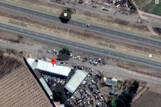 Toma aérea de la zona donde ocurrió el siniestro vial. Foto: Google Maps