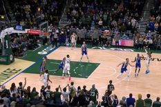El triple en el último segundo será una jugada memorable esta temporada de la NBA. Foto: Captura de pantalla