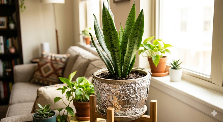 Un truco que funciona con las plantas. Un truco que funciona con las plantas.