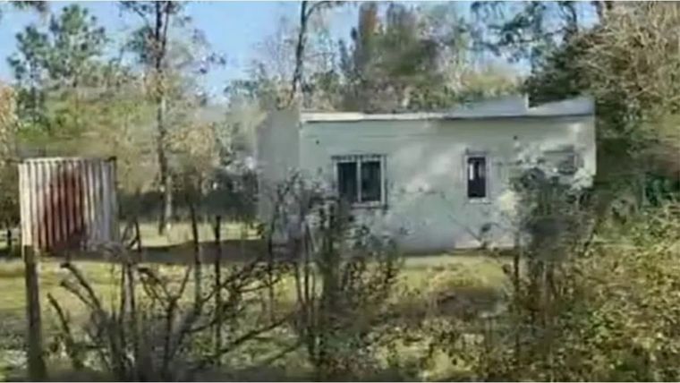 La casa en la que habría estado cautivo el empresario Foto: gentileza