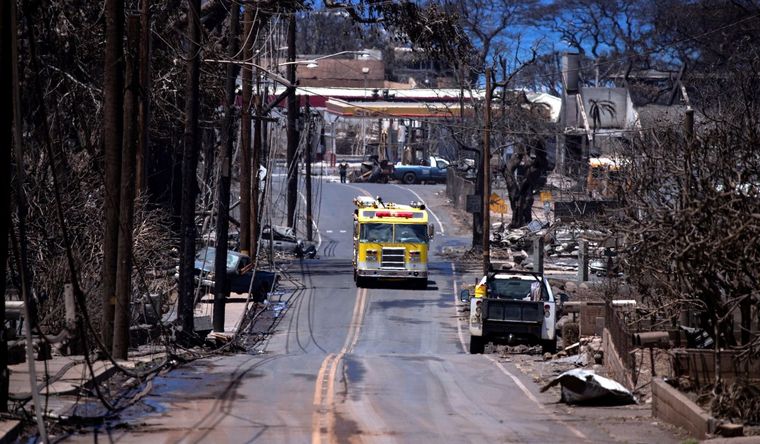 Hawái incendios Hawái es tierra arrasada por las llamas. Foto: Efe.