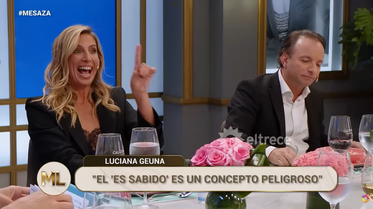 Luciana Geuna y Miguel Boggiano se sacaron chispas en El Trece. Luciana Geuna y Miguel Boggiano se sacaron chispas en El Trece. 